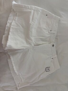 Time and Tru White Denim Shorts